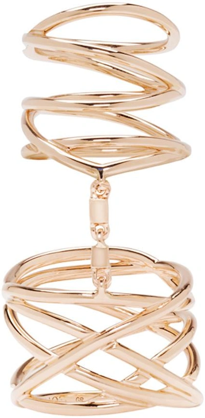 Shop Repossi Rose Gold Twin Ring