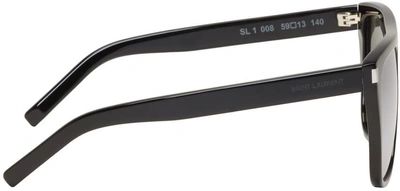 Shop Saint Laurent Black Sl 1 Sunglasses