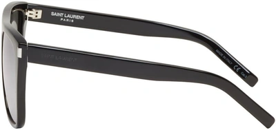 Shop Saint Laurent Black Sl 1 Sunglasses