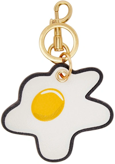 Shop Anya Hindmarch Ivory Egg Keychain