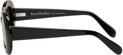 Shop Acne Studios Black Mustang Sunglasses