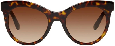 Shop Dolce & Gabbana Tortoiseshell Cat-eye Sunglasses