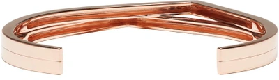 Shop Repossi Rose Gold 2 Rows Antifer Cuff