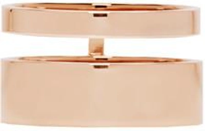 Shop Repossi Rose Gold Double Band Berbere Ring