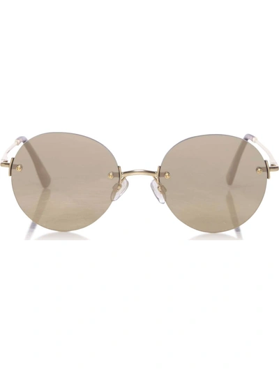 Le Specs Bodoozle Round In  Matte Gold/ Gold