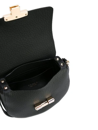 Shop Furla Small Club Saddle Bag - Black