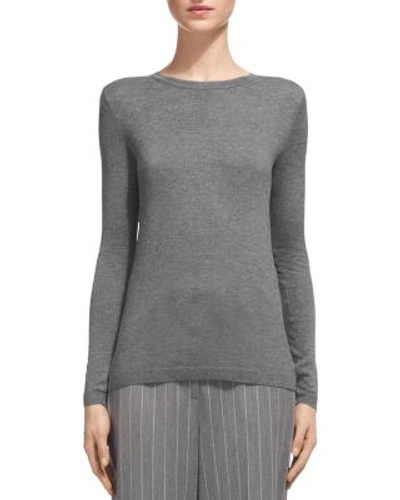 Whistles Sparkle Knit Sweater In Dark Gray