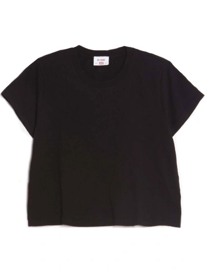 Re/done 1950's Boxy Tee In  Black
