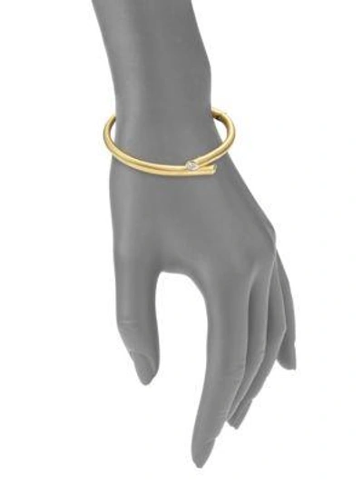 Shop Carelle Whirl Diamond & 18k Yellow Gold Bracelet