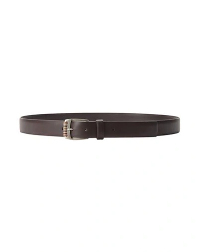Paul Smith Leather Belt In Dark Brown