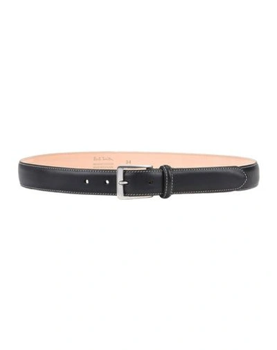 Paul Smith Leather Belt In Black