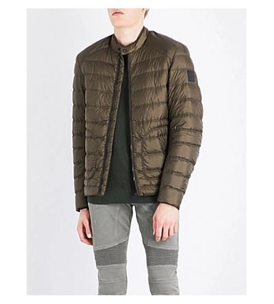 Belstaff Halewood Blouson Quilted Jacket In Green | ModeSens