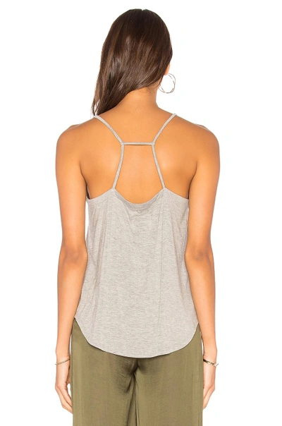 Shop Chaser Strappy Scoop Neck Cami In Gray
