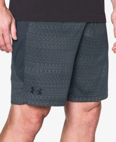 Under Armour Raid Jacquard Shorts In Charcoal