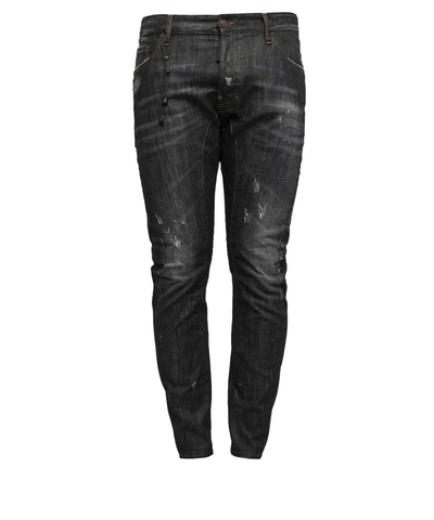 Dsquared2 Men&#39;s  Black Cotton Jeans'