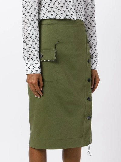 Shop Altuzarra Buttoned Straight Skirt