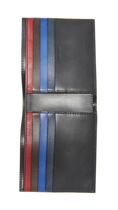 Shop Paul Smith Interior Color Band Billfold Wallet In Black