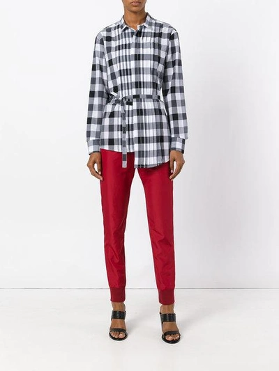 Shop A.f.vandevorst Checked Drawstring Shirt