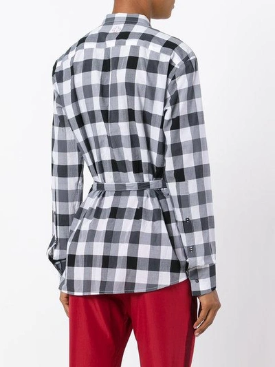 Shop A.f.vandevorst Checked Drawstring Shirt