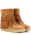 TORY BURCH Collins Fringe Suede Boots