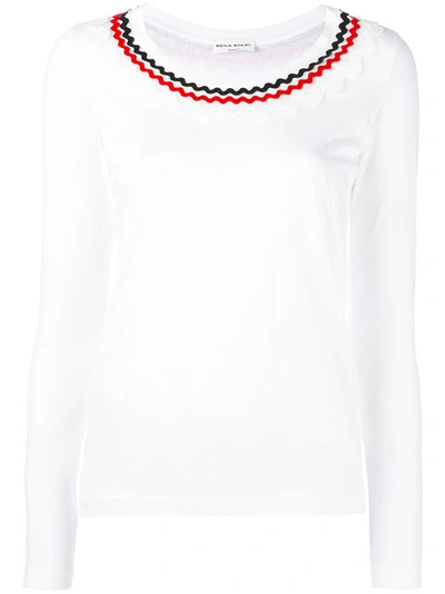 Sonia Rykiel Embellished Neck Longsleeved T-shirt