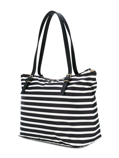 Shop Kate Spade Striped Shoulder Bag - Black