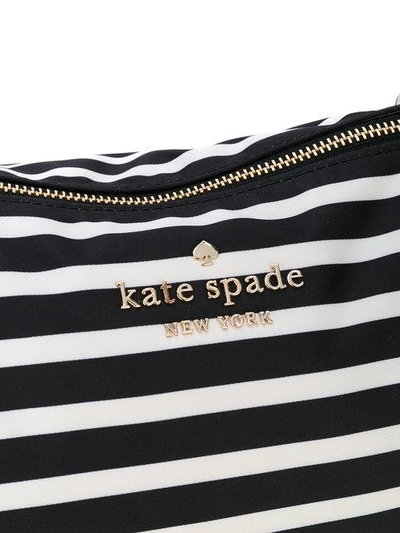 Shop Kate Spade Striped Shoulder Bag - Black