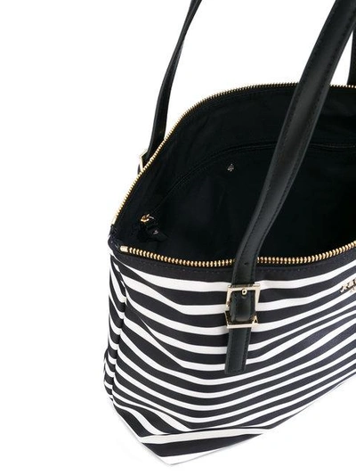 Shop Kate Spade Striped Shoulder Bag - Black