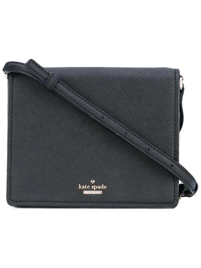Shop Kate Spade Flap Crossbody Bag In Black