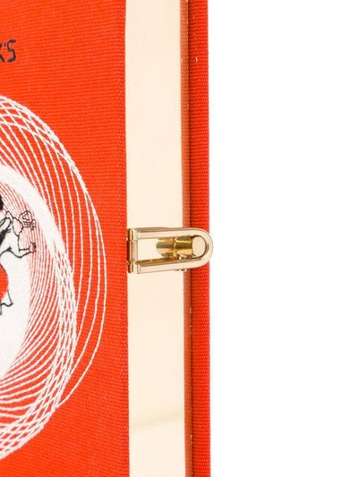 Shop Olympia Le-tan Vertigo Book Clutch - Red