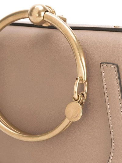 Shop Chloé Small 'nile' Bracelet Crossbody Bag In Neutrals