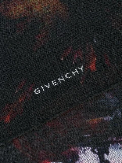Shop Givenchy Rottweiler Print Scarf In 001 Nero
