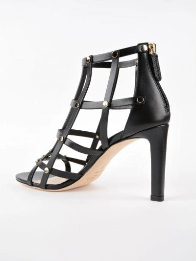 Shop Jimmy Choo Tina Studded Cage Sandals In Multicolour