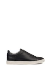 TOD'S Black Slip On Leather Sneakers,XXW12A0T20008VB999