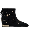 ROGER VIVIER New Polly Astre Stud Ankle Boots in Suede,RVW46919770O20B999