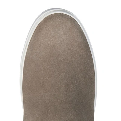 Shop Roger Vivier Sneaky Viv' High-tops In Suede And Fur In Beige