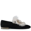 ROGER VIVIER Loafers in Suede and Fur,RVW44920490HWH1193