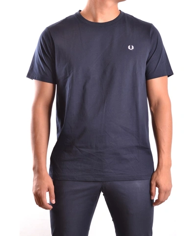 Fred Perry Men&#39;s  Blue Cotton T-shirt'