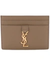 SAINT LAURENT monogram cardholder,レザー100%