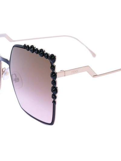 Shop Fendi Can Eye Sunglasses In Black