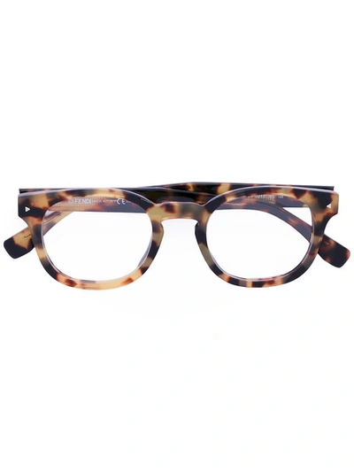 Fendi Tortoiseshell-effect Glasses