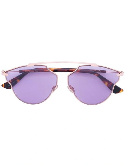 Shop Dior Soreal Pop Sunglasses In Brown