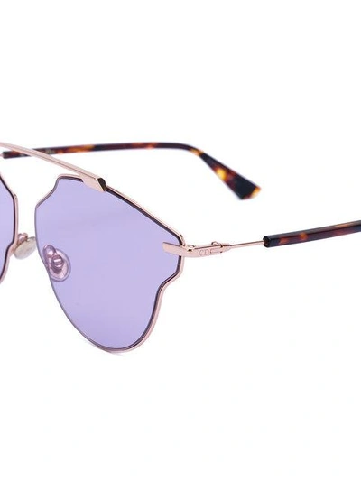 Shop Dior Soreal Pop Sunglasses In Brown