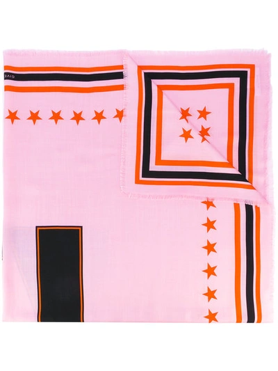Givenchy 17 Print Scarf In Multicolor
