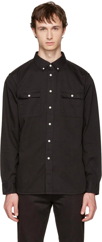 Shop Saturdays Surf Nyc Black Angus Shirt