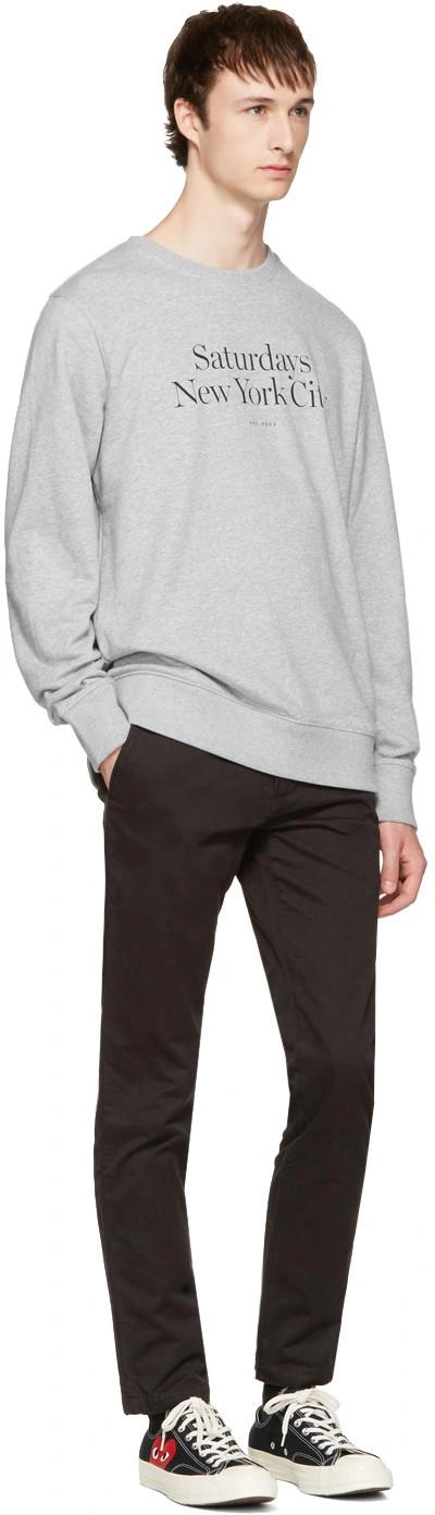 Shop Saturdays Surf Nyc Grey Bowery Miller Standard Sweatshirt