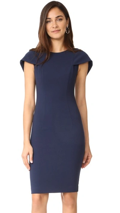 Black Halo Desta Sheath Dress In Pacific Blue