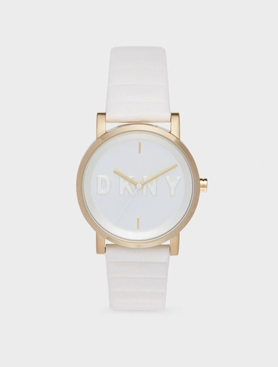 Dkny Soho Embossed Logo Watch In Unavailable