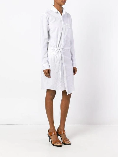 Shop A.f.vandevorst Drawstring Detail Shirt Dress - White