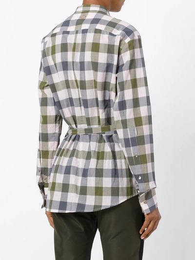 Shop A.f.vandevorst Asymmetric Checked Shirt